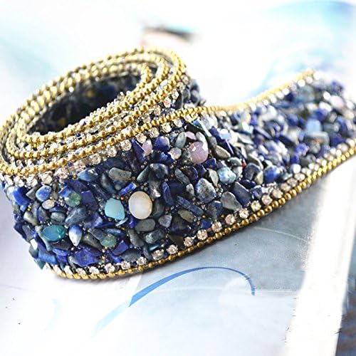 1 PCs Stylish Fake Pearl Beaded Lace Applique For Wedding Dresses Luxury Clothes Sewing Accessories - 50 x 3.5 cm
