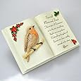 AngraveMemorials Special Mum & Dad Robin Love Birds - Targa commemorativa in Pietra