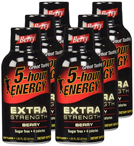 Extra Strength Energy Drink, Berry, 1.93oz Bottle, 12/Pack