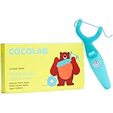 Cocolab Kids Reflosser for Ages 5 & Under, Reusable BPA-Free Flosser for Children with Sticker Pack, Dentist-Designed Eco-Fri