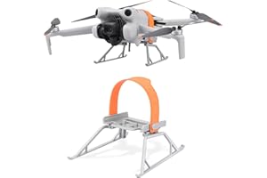 REYGEAK Mini 4 Pro Landing Gear Leg Foldable Extended Kit Landing Leg Protector Extended Propeller Holder Strap for DJI Mini 4 Pro Drone Accessories