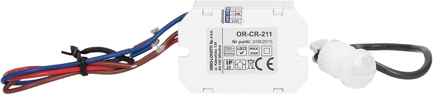 ORNO OR-CR-211/12-24V Mini Motion Sensor 360 Degree LED Compatible 12V-24V Light Intensity Adjustment and Time Setting - Image 5