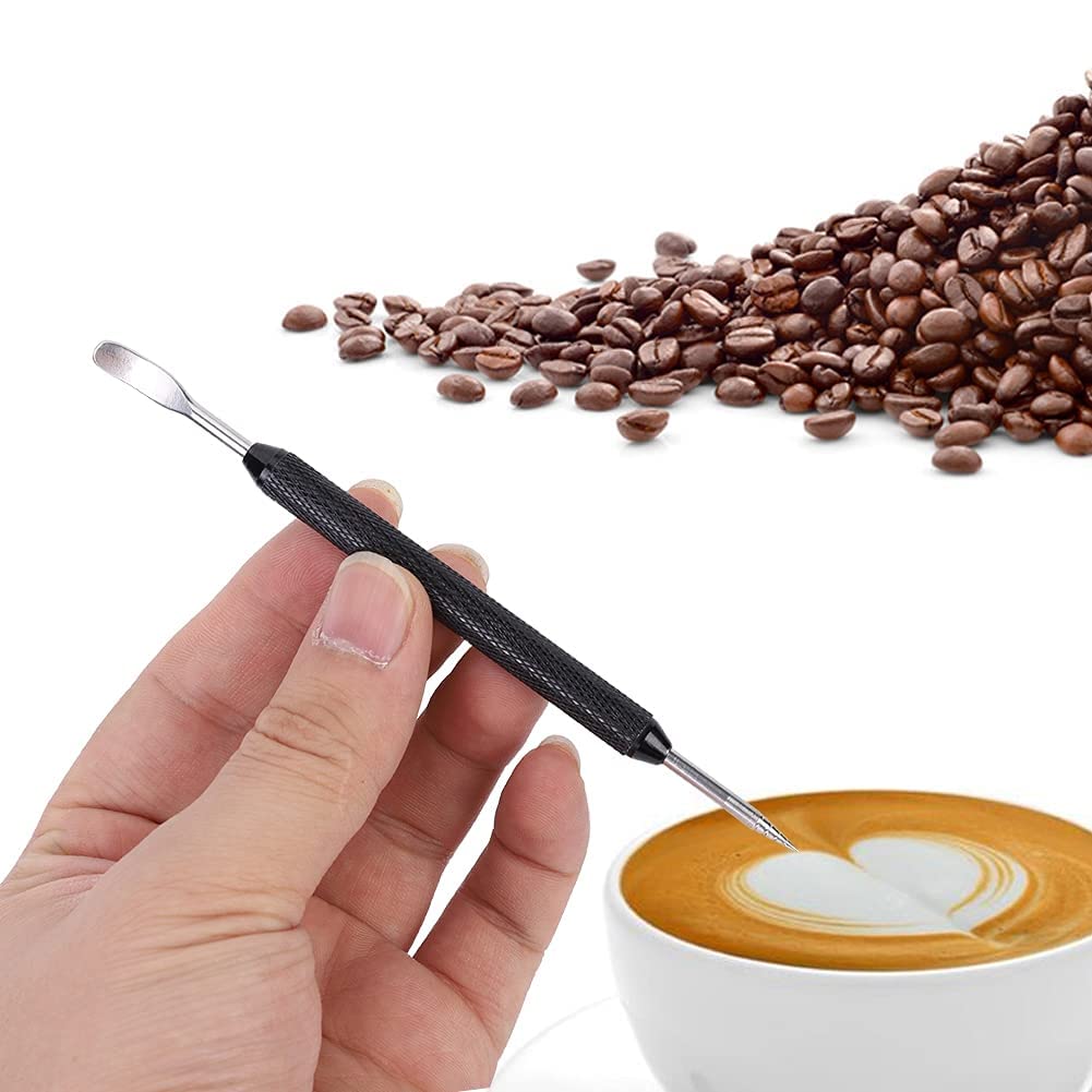 Latte Art Pen,Coffee Art Pen 5.4inch Stainless Steel Coffee Latte Pen Espresso Cappuccino Mixing Tools Decorating,Cappuccino Espresso