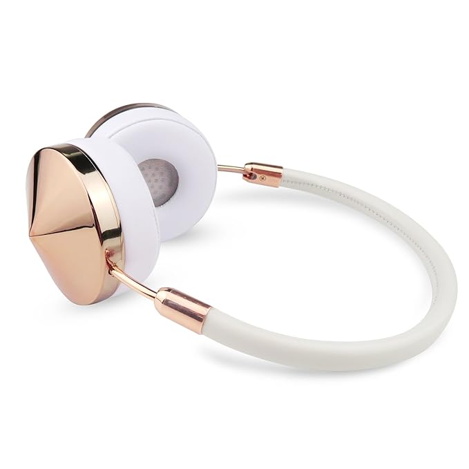 Liboer Foldable On Ear Bluetooth Headphones With Mic And Carrying Case For Iphone 7 Samsung Cellphones With Shareport White Rose Gold Amazon In Electronics