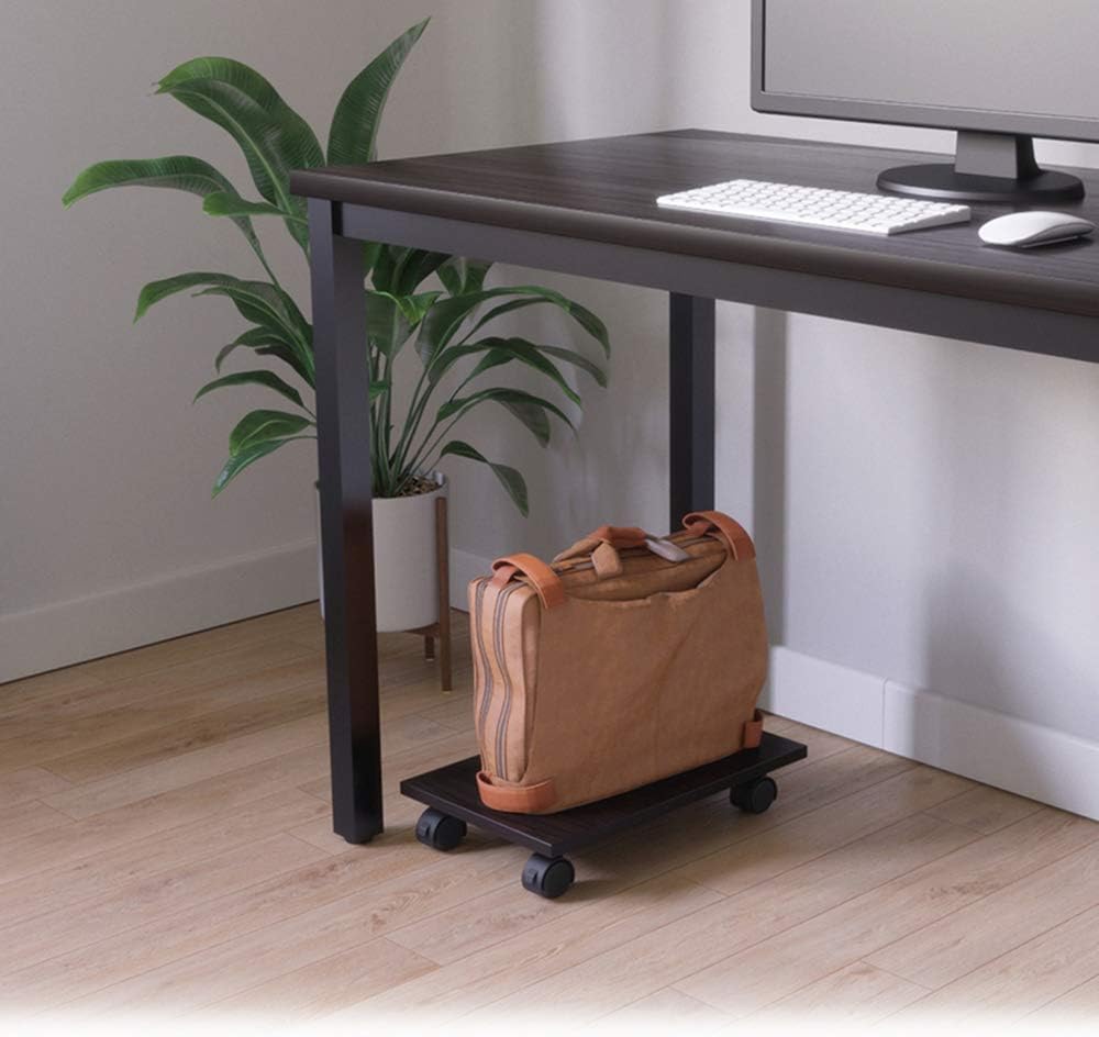 Bestier CPU Stand PC Cart Computer Tower Stand Cart Floor PC Stand CPU Holder with Wheels Under Desk : Office Products