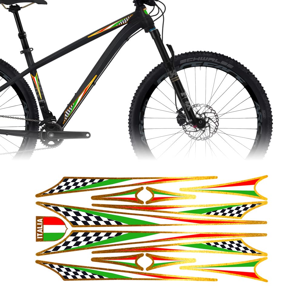 4R Quattroerre.it Stickers Bike Frame Italy, 50 x 17.5 cm