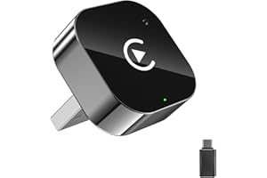 Wireless Carplay Adapter & Android Auto 2025 Upgrade Wired CarPlay to Wireless,2-in-1 Mini USB Design with Fast Stable Connec