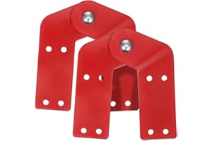 HEALEEP 2pcs Telescopic Ladder Hinge Replacement Kit Metal Ladder Hinges for Attic and Step Engineering