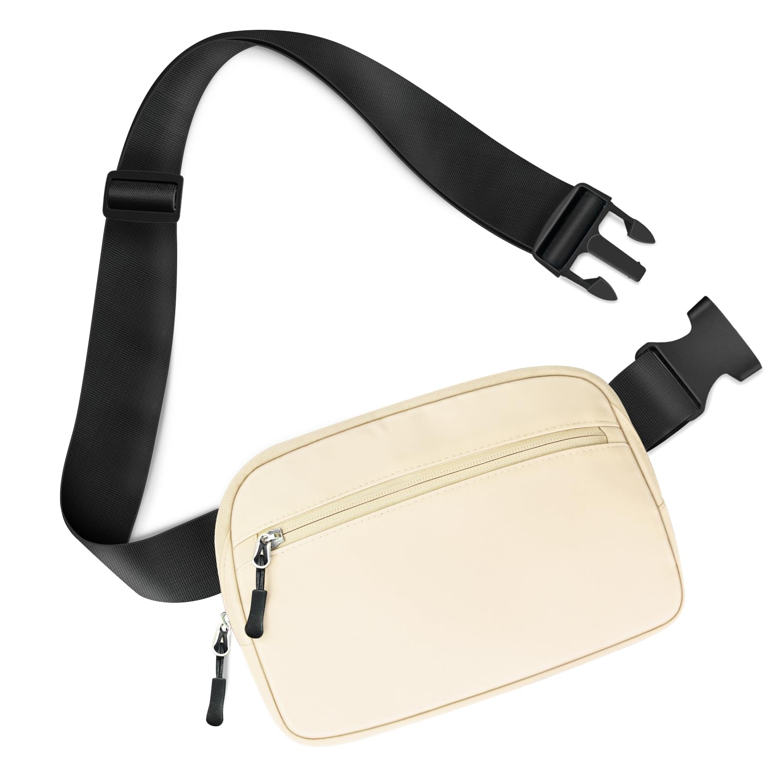 Photo 1 of TORRYZA 2L Capacity Cross Body Fanny Packs for Women Men with Adjustable Strap, Lightweight Everywhere Belt Bag Bum Bag for Walking Workout Outdoors Casual (Beige)