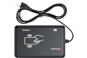 RFID Reader,Ajfwm 125KHz/13.56Mhz Dual Frequency RFID Scanner Read 1326 Family Proximity Cards & EM4100 ID IC NFC Card Access Control System Home Again