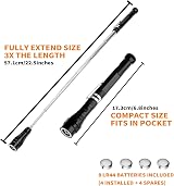 AUXHCYL 3 LED Telescopic Magnetic Pickup Tool with Light 17.3–57cm view 3