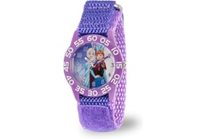 DISNEY Frozen Watch Elsa and Anna for Kids 3-5 - Girls Frozen Watch with Purple Bezel - 3D Plastic Strap - Elsa & Anna Watches for Girls - Fun Toys Kids - 3-5 Years Old