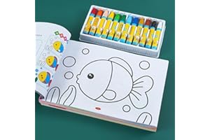 48 Pages Fun Doodle Drawing Educational Learning Materials, Clear Lines Vibrant Patterns Paper Material Ideal Birthday & Holi