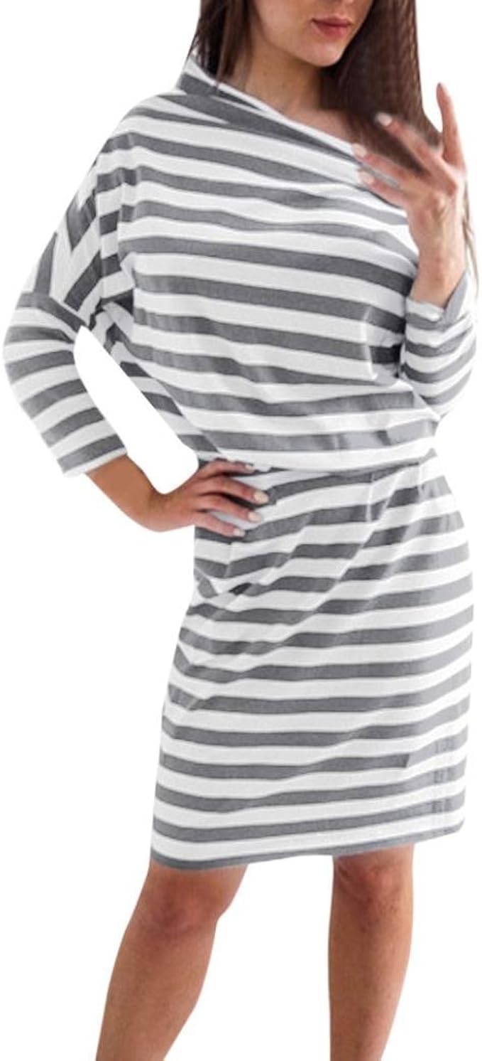 Shirt Kleid Damen Gestreift Shirt Kleid Damen Gestreift
