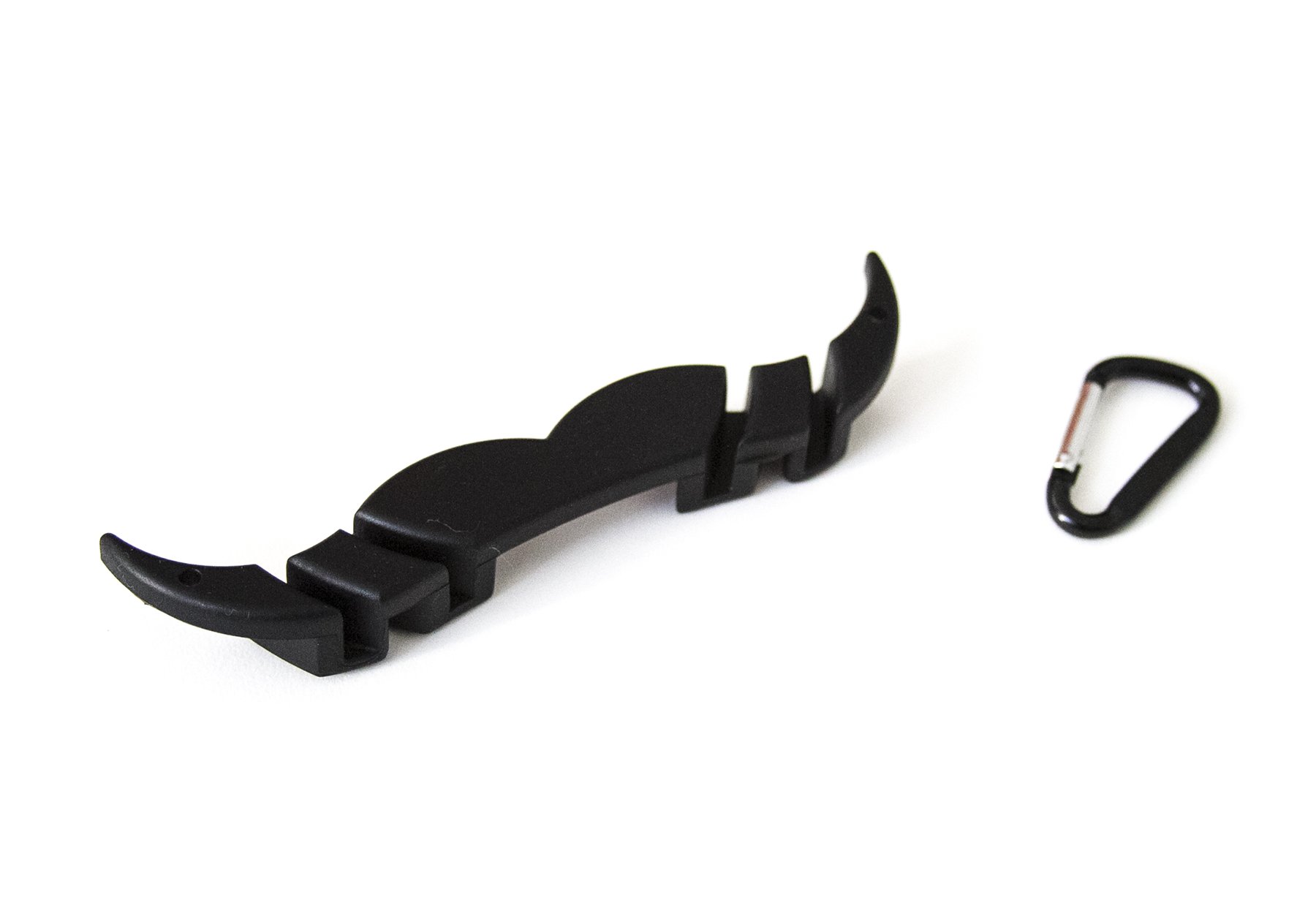 The MoGuard - Silicone Mustache Guard Drink Attachment (Black) — image 1
