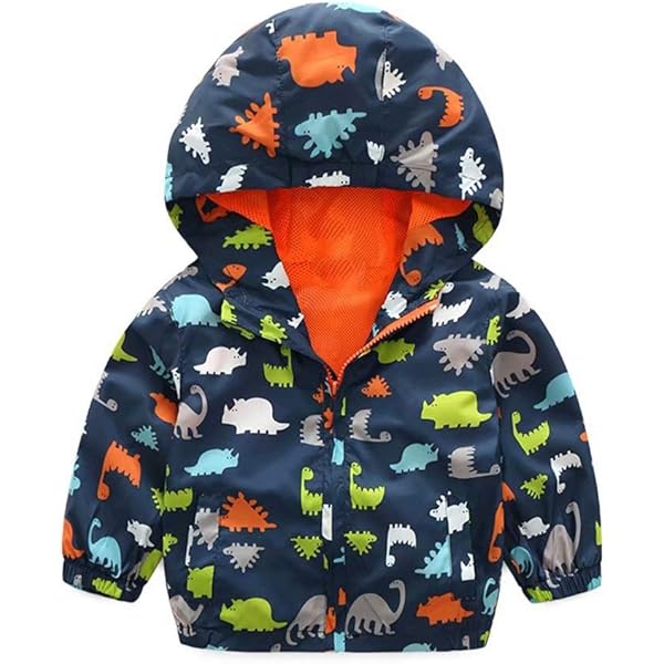 Amazon.com: EISHOW Kids Baby Boys Long Sleeve Dinosaur Fall Coat  display picture 1