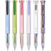 Four Candies 4-in-1 Multicolor Pens, 18 Colors, 6 Pack | Quick-Dry Ink, 0.5MM Fine Point, Smooth Writing, Retractable Design, School, Office &amp; Nurse Supplies