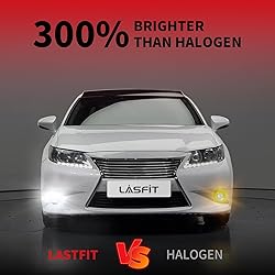 LASFIT H1 Bulbs, 6000K Super Bright Cool White 360