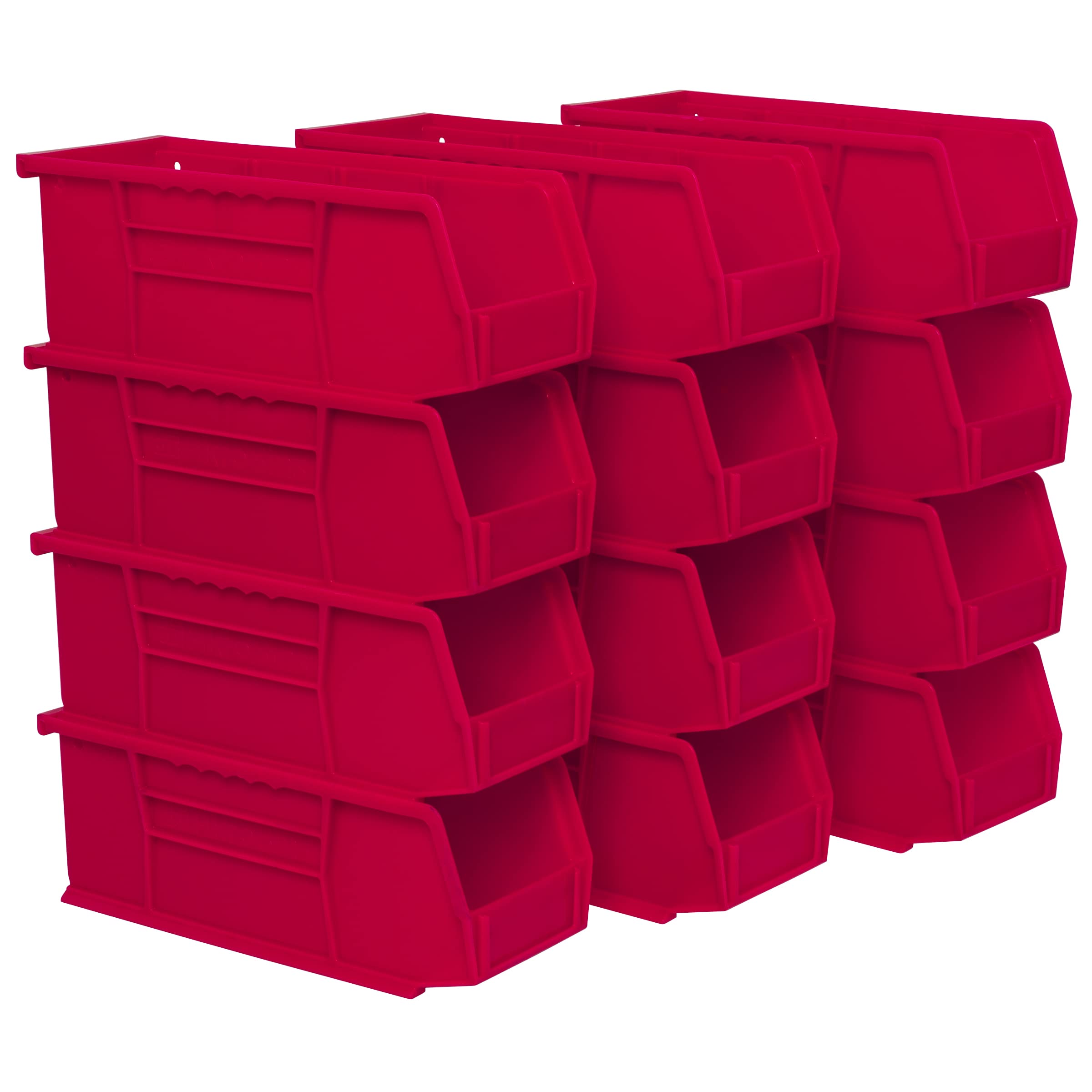 Akro-Mils 30224 AkroBins Plastic Storage Bins, Space-Saving Stackable Bins for Garage, Pantry, Craft Organization, 11
