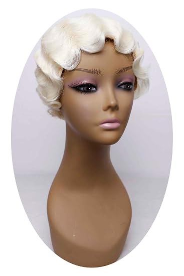 Amazon Com Finger Waves Wig Synthetic Hair Heat Resistant Short