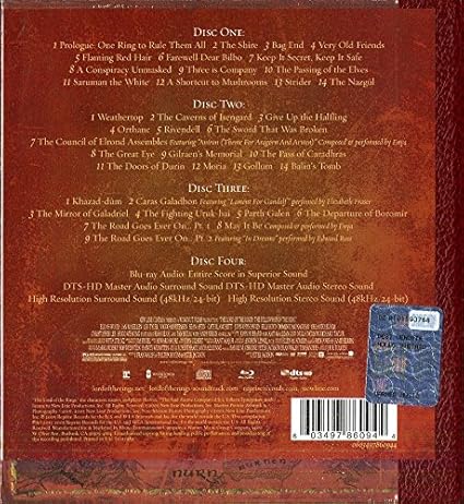 Howard Shore The Lord Of The Rings The Fellowship Of The Ring The Complete Recordings 3cd 1blu Ray Amazon Com Music