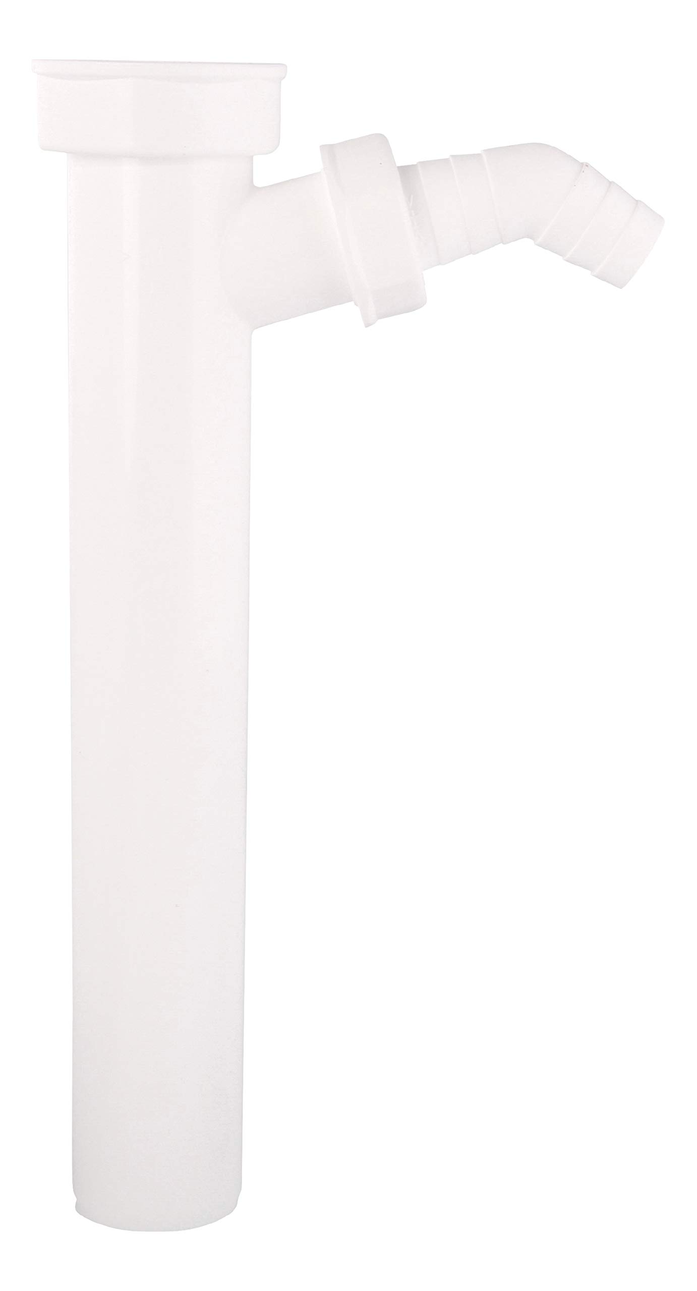 Sanitop-Wingenroth 22185 6 Rohr, Adjustable Tube for Odour Trap, Adjustment Tube for Sink Odour Trap, Plastic, Kitchen Sink 1 1/2 x 40 x 250 mm, Weiß | 1 1/2 Zoll x 40 x 250 mm | 1 Winkel