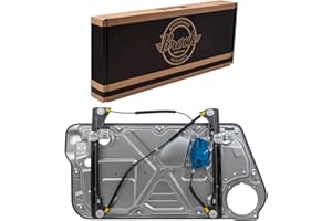 Brock Replacement Passengers Front Power Window Lift Regulator with Interior Door Panel Compatible with 1998-2010 New Beetle 1C0837656C