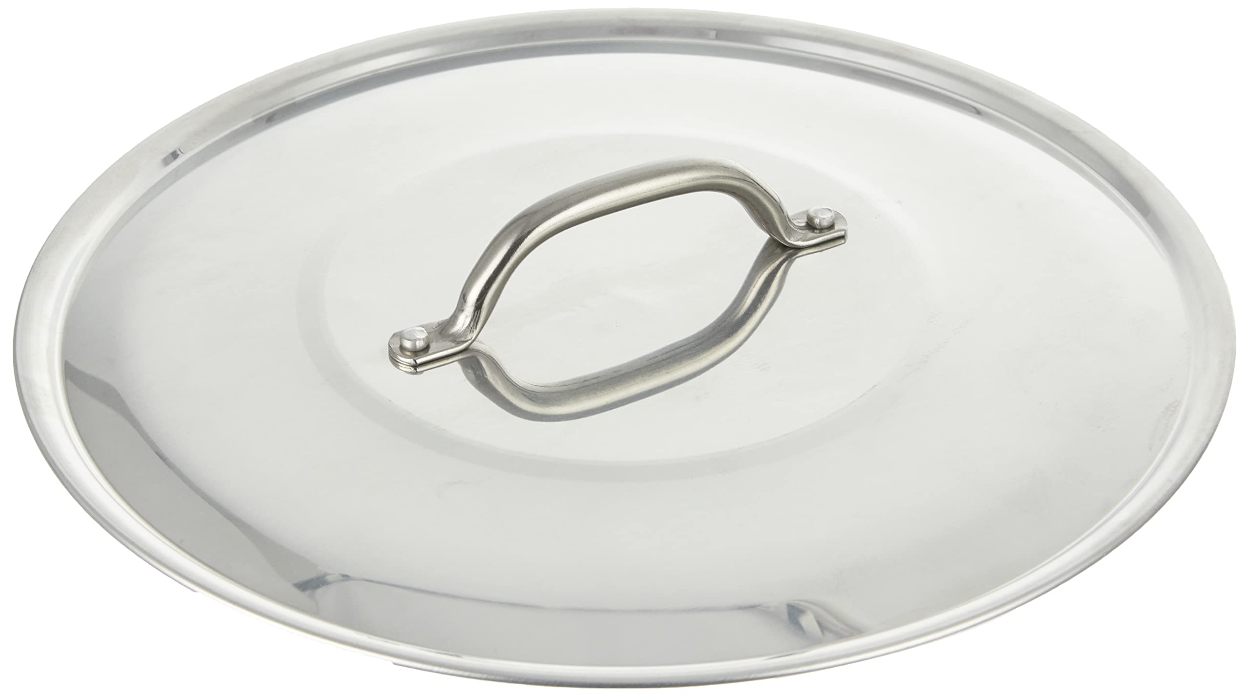 Pentole Agnelli Aluminium Round Lid With Steel Bridge, Diameter 30 Cm.