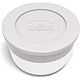 monbento - Lunch Box Sauce Container MB Temple - Tiny Leak-Proof Container - Reusable - For Work Lunch Packing - Suitable for Bento Box MB Original & MB Square (M (0.9 floz), Grey Coton)