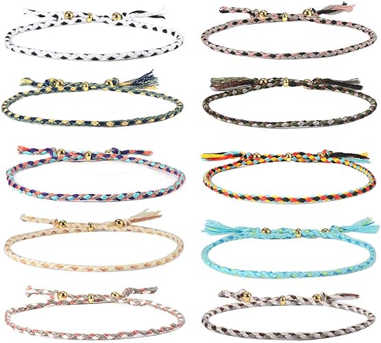 Amazon Jeka ジェカ 10個セット ブレスレット レディース キッズ ミサンガ おしゃれ 人気 フリーサイズ ブレスレット 通販