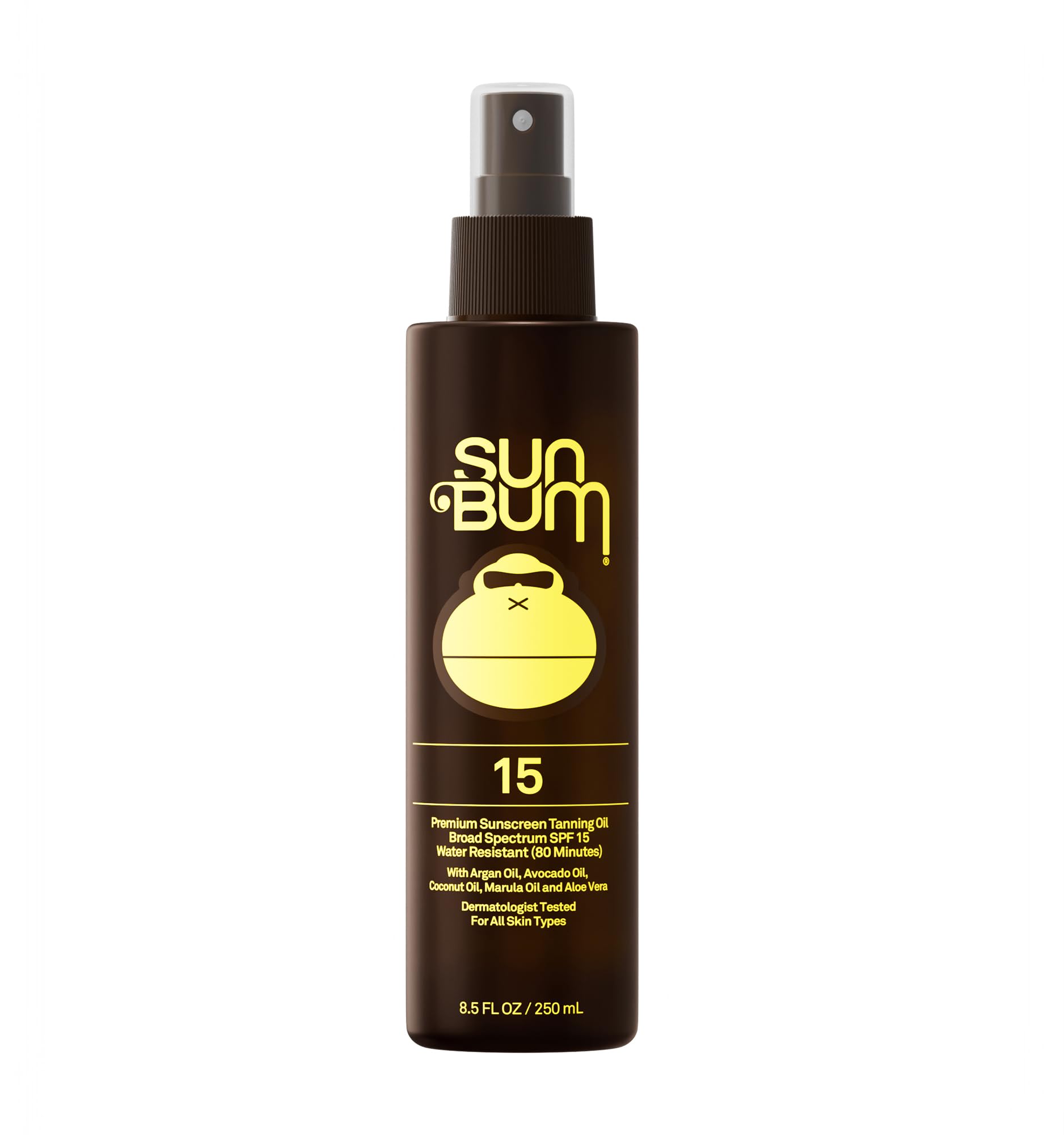 Sun Bum Moisturizing Tanning Oil, SPF 15, 9oz Bottle, Protecting Dark Tanning Oil, Organic Coconut Oil, Aloe Vera