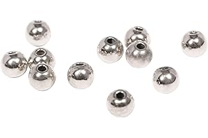 The Beadsmith Memory Wire End Caps – Round, Half Drilled Bead – 3mm, 144 Pieces Per Bag, Silver Plated – End Cap for Making Memory Wire Jewelry, Bracelets, Rings and Necklaces