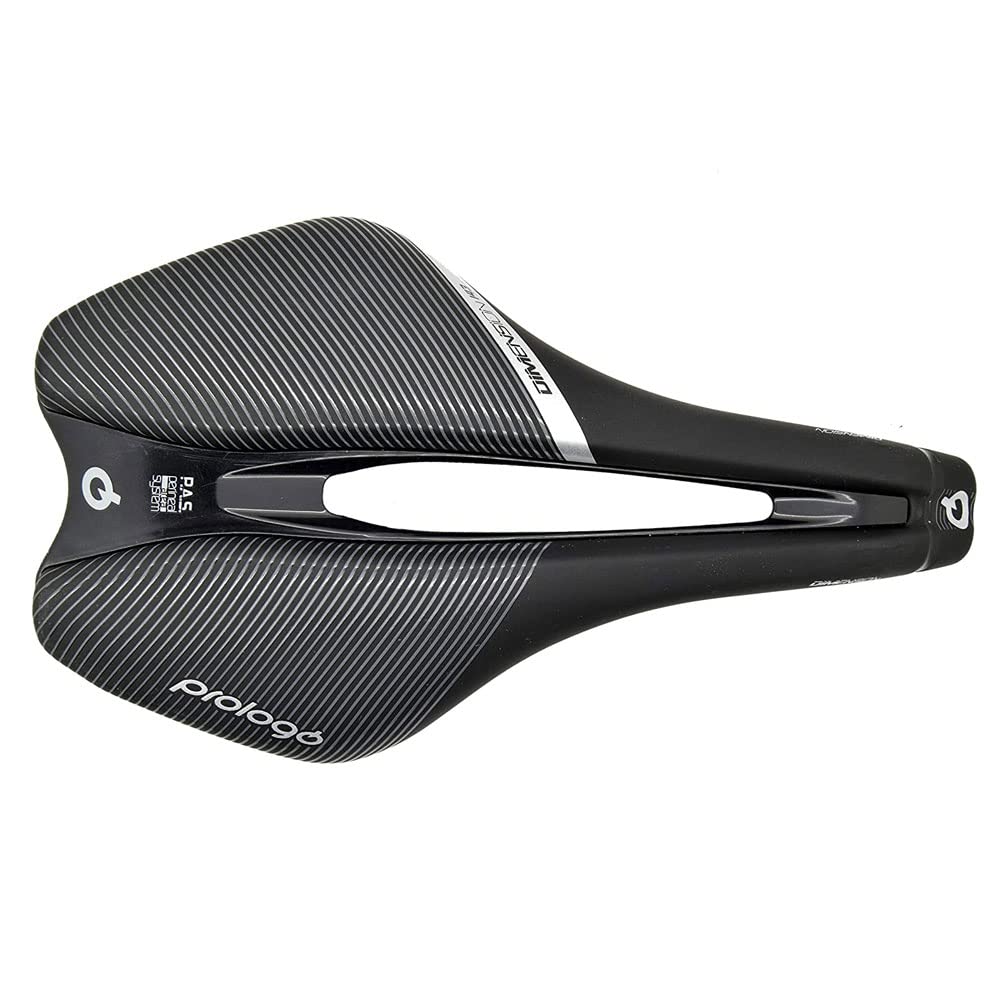 Prologo Dimension PAS T4.0 Rail, Ergonomic Short Nose, Performance Road Bike Saddle, Black, 245x143mm