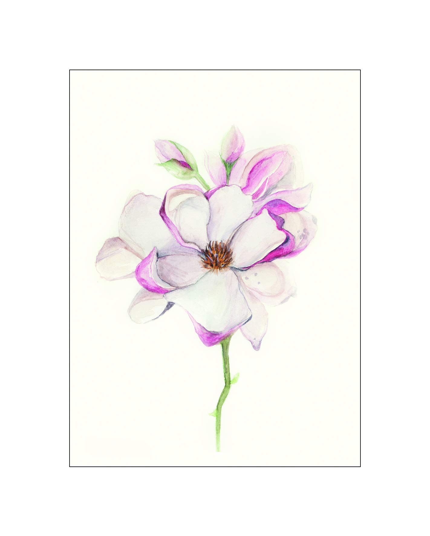 Komar Wall Picture Magnolia Blossom Poster Picture Living Room Bedroom Decoration Art Print without Frame P073C-40x50 Dimensions 40 x 50 cm (Width x Height)