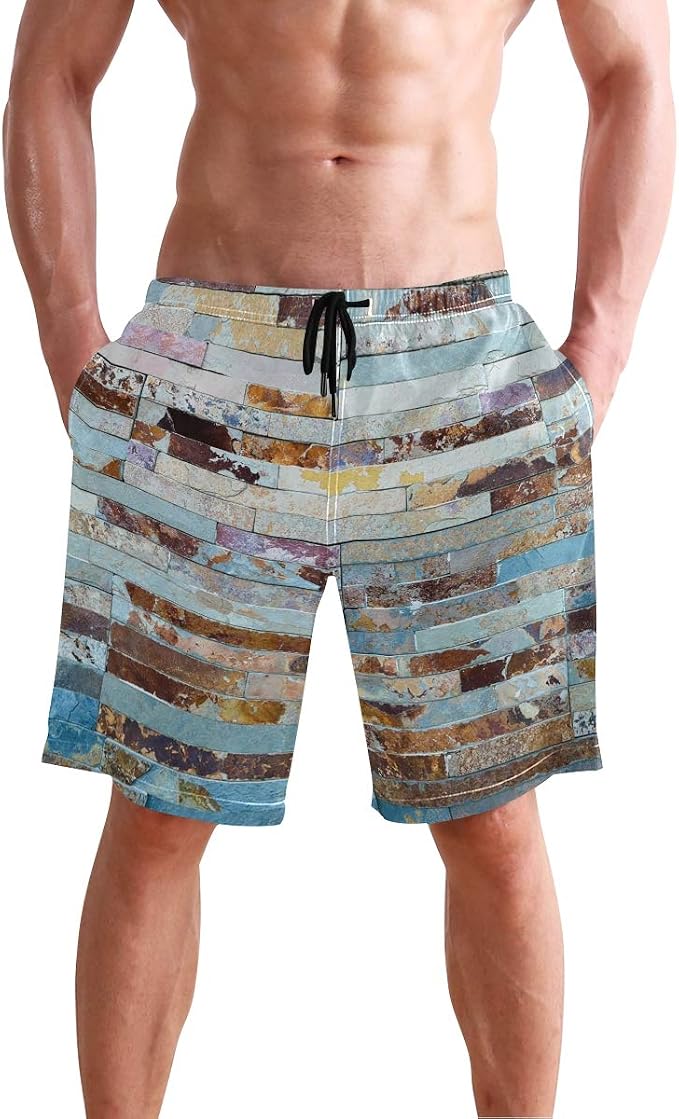 Mens Swim Trunks Quick Dry Beach Swim 