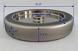 Generic 4-in-1 CBN Grinding Wheel 8" 600 Grit Woodturning HSS Tool Sharpening view 2