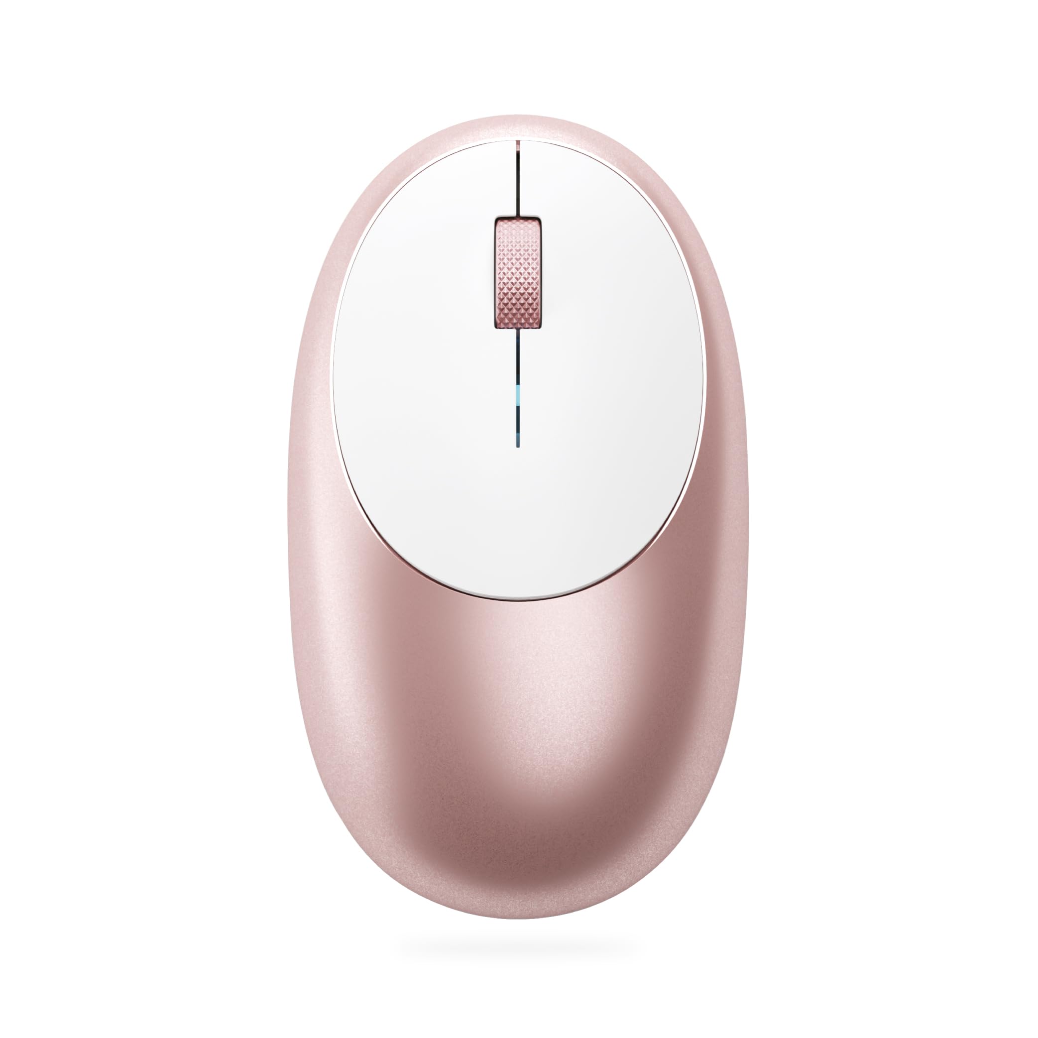 Satechi M1 Wireless Bluetooth Mouse, USB-C Rechargeable, 1200 DPI, Compact & Portable for MacBook Air & Pro M5 M4, iPad Air & Pro M5 M4 M3, iPad Mini, Mac Mini, iMac & Windows - Rose Gold