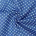 KINGSO 7PCS Cotton Fabric Bundles Quilting Sewing DIY Craft 19.7x19.7inch Polka Dot
