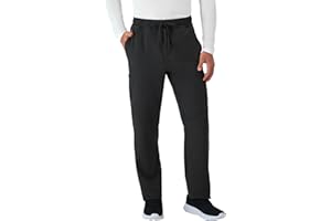 Hanes Mens Scrubs Healthcare Pants, Scrub Pants for Men, Moisture-Wicking & Odor Control, 5 PocketsMedical Scrubs Pants