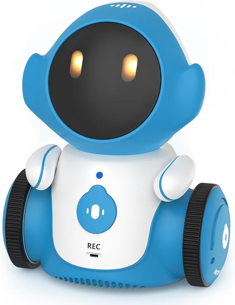GILOBABY Rechargeable Interactive Robot Toy Blue 6+ Touch Voice Control