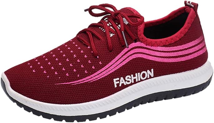 Festiday Womens Ladies Casual Lightweight Breathable Lace Up Shoes