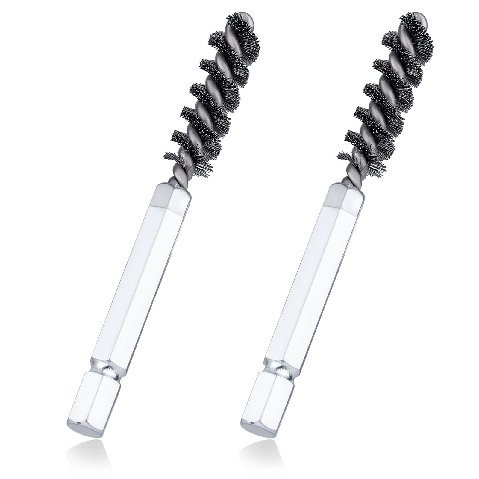 AIEX 2pcs Golf Clubs Head Hosel Brush, Golf Club Hosel Brush Stainless Steel Bore Brush Golf Club Wire Brush Cleaner Golf Club Brush Tool Electric Drill Wire Brush