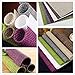 Zupro Placemats Set of 4 for Kitchen Dining Table Washable Braided Table Mats Heat-Resistant Placemats Non-Slip Woven PVC Vinyl Place Mats for Everyday use or Holidays Dinner BBQs 18
