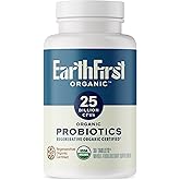 EarthFirst Organic Probiotic 25B CFU – Regenerative Organic Certified Daily Probiotic for Gut, Immune & Emotional Health – Supports Digestion, Bloating Relief & Gut Balance – 30 Tablets