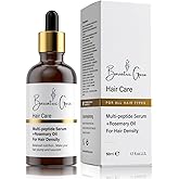 Bariatric Guru Hair Growth Serum with Multi-Peptides, Rosemary Oil, Biotin, Fo-Ti & Ginger – Nourishing Scalp Oil for Thinning Hair, Supports Thickness & Fullness for Women & Men, 50ML