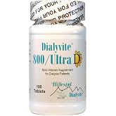 Dialyvite 800 Ultra D Multi-Vitamin Supplement for Dialysis Patients - 180 Tablets (6 Month Supply) - Value Bottle