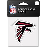 NFL Atlanta Falcons 63036011 Perfect Cut Color Decal, 4" x 4", Black