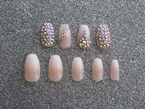 EDA LUXURY BEAUTY NATURAL NUDE PINK OMBRE WHITE FRENCH 3D GLAMOROUS JEWEL DESIGN Press On Gel Glitter Artificial Tips Acrylic False Nails Extra Long Ballerina Coffin Square Super Fashion Fake Nails 3 EDA LUXURY BEAUTY NATURAL NUDE PINK OMBRE WHITE FRENCH 3D GLAMOROUS JEWEL DESIGN Press On Gel Glitter Artificial Tips Acrylic False Nails Extra Long Ballerina Coffin Square Super Fashion Fake Nails