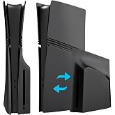 Faceplate Cover 5 Piece for P5 Pro Disc and Digital Edition KAIPLAYHORIZON Cover Plates with Dust Filter Replacement Matte Black Side Shell Console Accessories ABS Panels