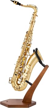 STRICH Wood Saxophone Stand Alto/Tenor Walnut Solid Hardwood Floor Stand FH-4 view 2